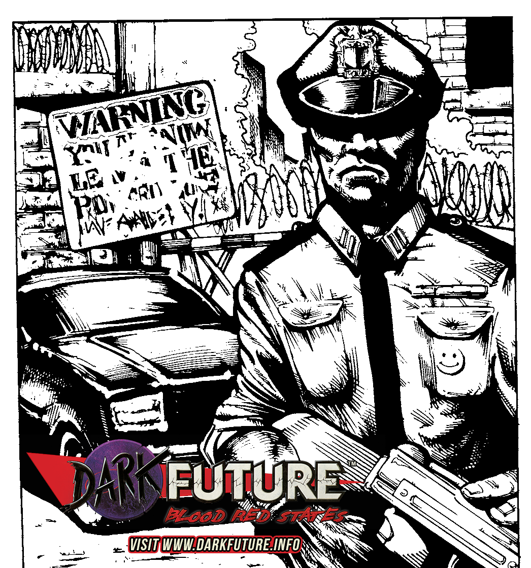 A collection of amazing Dark Future original artwork